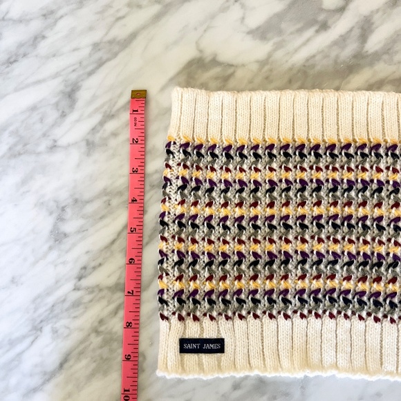 Saint James Multicolor Knit Snood | Neck Warmer - Wool Blend - Picture 4 of 4